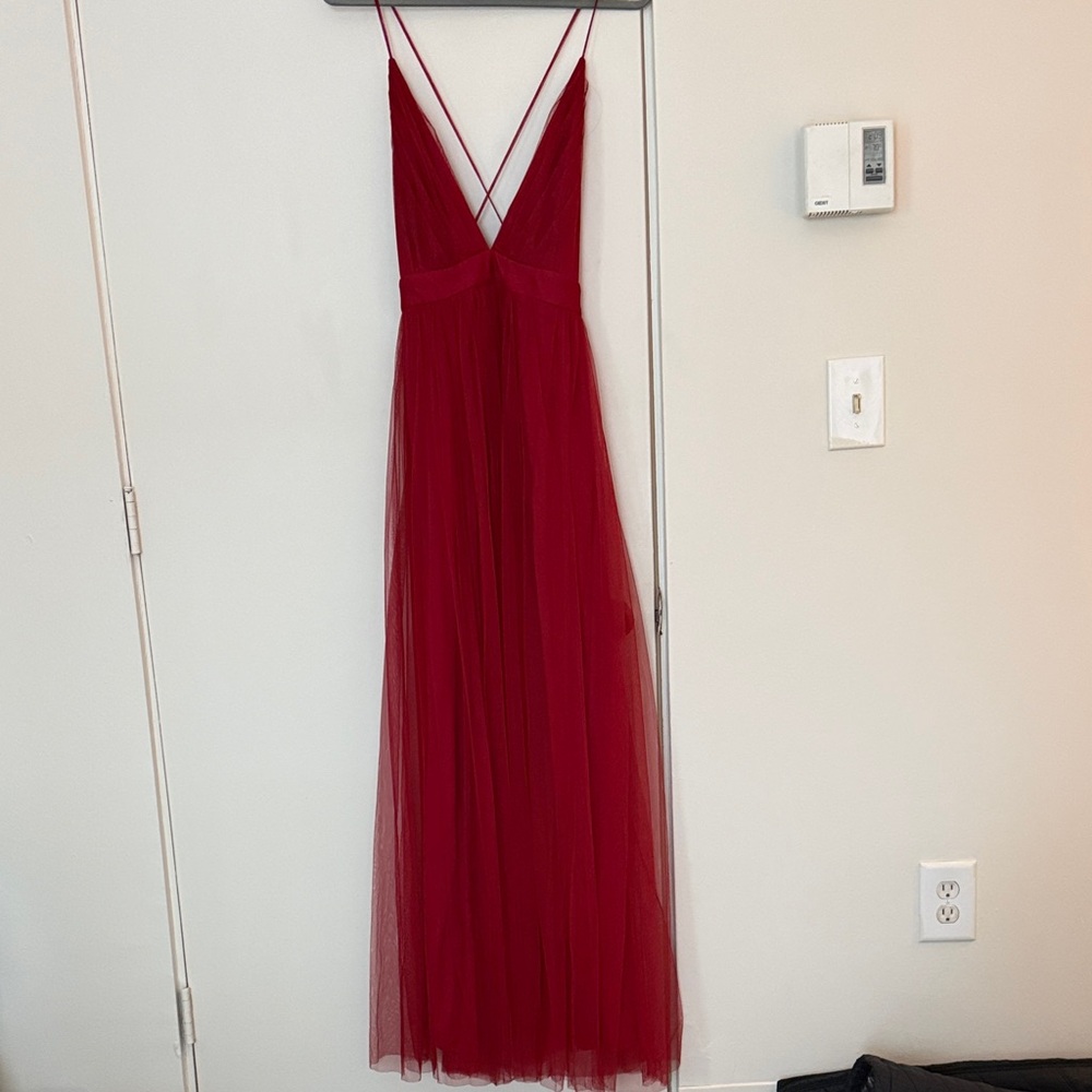 Elegant Red Evening Gown
